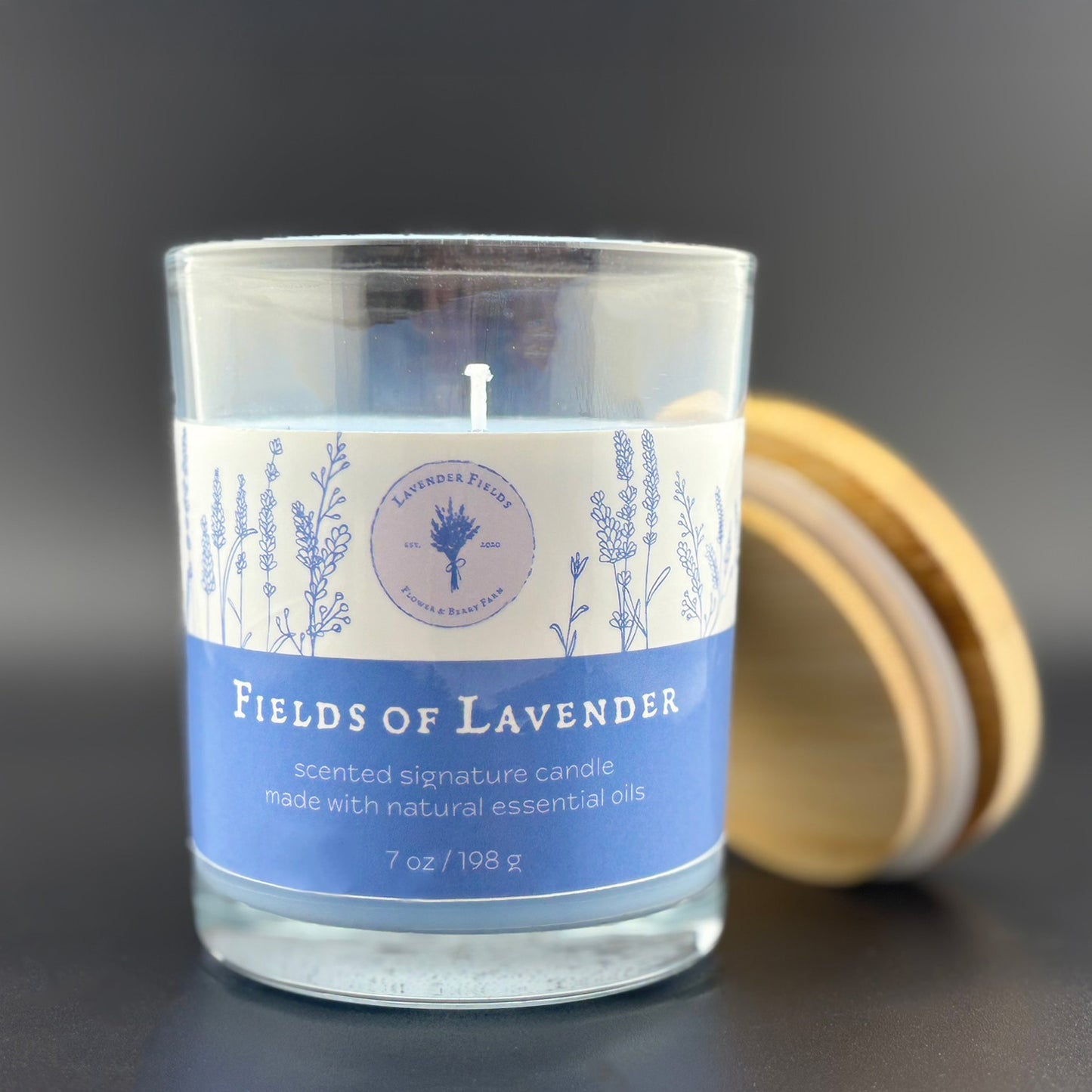 Fields of Lavender Essential Oil Candle