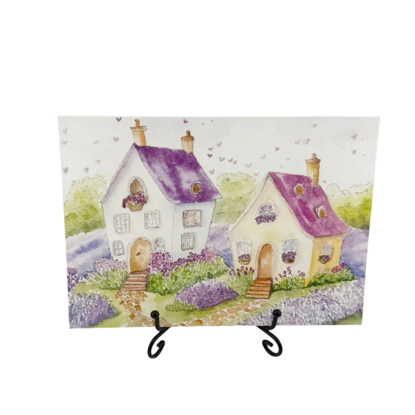 Through the Seasons with Lavender 4-Blank Card Set