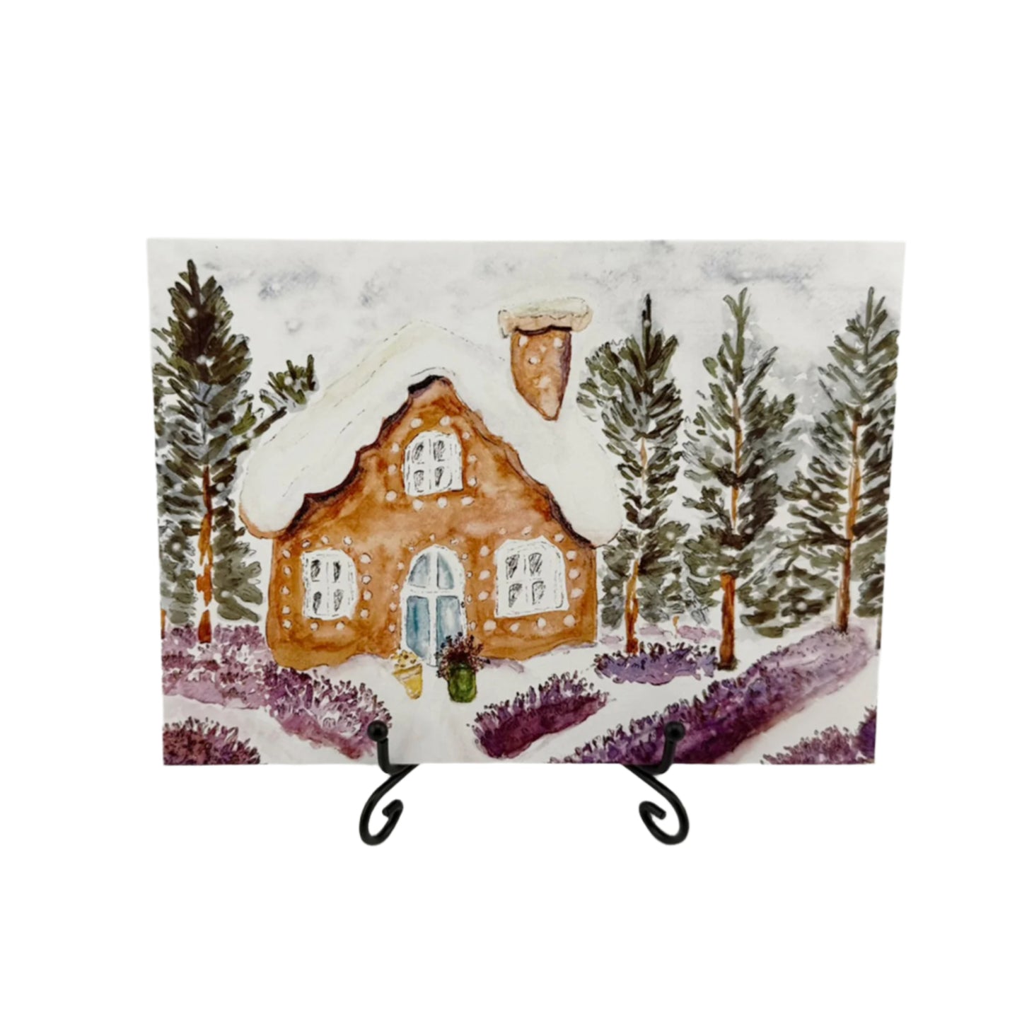 Through the Seasons with Lavender 4-Blank Card Set