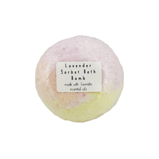 Lavender Sorbet Essential Oil Bath Bomb