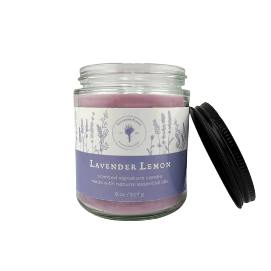 Lavender Lemon Essential Oil Candle