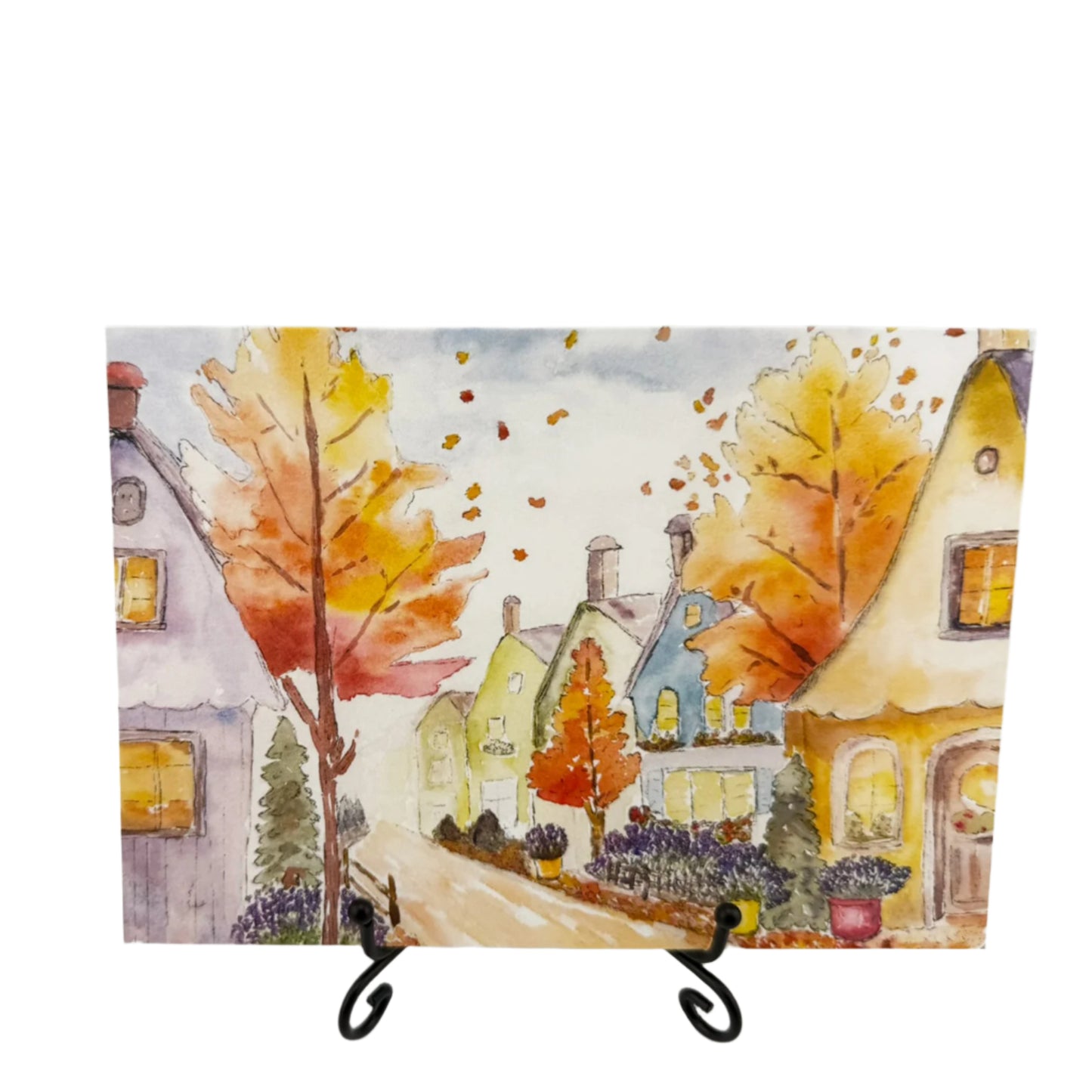 Through the Seasons with Lavender 4-Blank Card Set