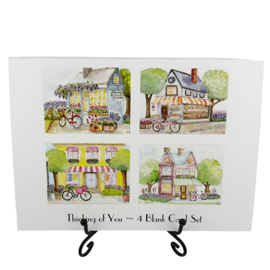Thinking of You and Lavender 4-Blank Card Set